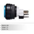 thumbnail image 3 of PinesC Starts Arcade Buttons ABS American Small Round with Light Micro Switch for Arcade Machine Video Games Parts DC 12V Blue Blue, 3 of 5