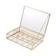 thumbnail image 3 of Joyero de cristal, organizador de joyas, sencillo, transparente, ligero, decorativo, caja de recuerdos Pequeño, 3 of 9