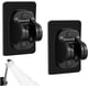 thumbnail image 1 of Con ángulo ajustable (45 °), soporte para cabezal de ducha sin perforación, clip para cabezal de ducha para baño de hotel, 2PCS Black.8*12cm TUNC Sencillez, 1 of 5