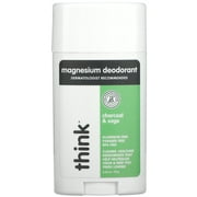 Think, Magnesium Deodorant, Charcoal & Sage, 2.65 oz (75 g)