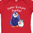 thumbnail image 4 of Inktastic Happy Birthday, Auntie Cute Penguins Boys or Girls Baby Bodysuit, 4 of 5