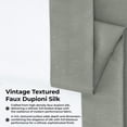 thumbnail image 2 of Half Price Drapes Extra Wide Silver Faux Silk Blackout Curtains for Bedroom(1 Panel), 100WX 84L, 2 of 9