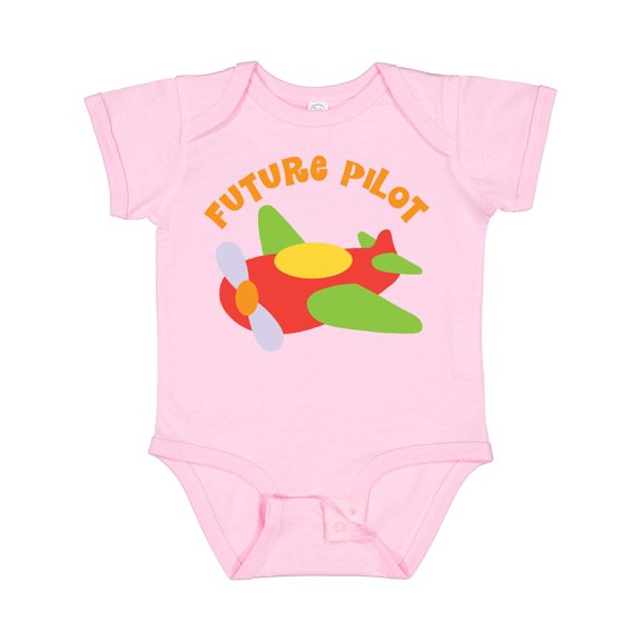 Inktastic Future Pilot Airplane Boys or Girls Baby Bodysuit