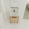 thumbnail image 3 of Bathroom Vanity 24 Inch Bathroom Vanity Base with basin, Storage Cabinet with Doors, Engineered Wood,Bathroom Vanity Set, 3 of 26
