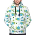 thumbnail image 4 of Hoodies for Men - Green Blue Slug Shells Long Sleeve Comfrt Men'S Fashion Hoodies & Sweatshirts, Sweatshirts for Men Hoodies Pullover Clothing Clothes with Pouch, 4 of 7