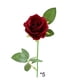 thumbnail image 2 of Ramo de flores artificiales para centros de mesa de boda y decoración del hogar | Arreglo floral artificial de 48 cm con hojas | Paquete de 5 en rosa, beige, blanco, rojo, vino, rosa fuerte y, 2 of 7