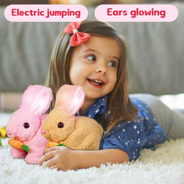 YeahBoom Jouet de Lapin Interactif Réaliste,Jouet Interactif Lapin de Paques,Jouets en Peluche YeahBoom Jouet de Lapin Interactif Réaliste,Jouet Interactif Lapin de Paques,Jouets en Peluche
