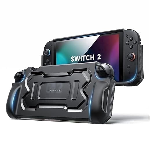 JSAUX Protective Case PC0118 for Nintendo Switch 2 Black TPU Grip Cover