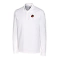 thumbnail image 2 of Men's Cutter & Buck White Rochester Red Wings DryTec Advantage Tri-Blend Pique Long Sleeve Polo, 2 of 3
