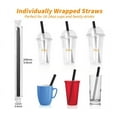 thumbnail image 2 of 100Pcs Jumbo Smoothie Straws by Topboutique, Black Colors Straws, Wide Straws and Individually Wrapped Straws for Drinking, Milk(0.43inch, 9.45inch), 2 of 7