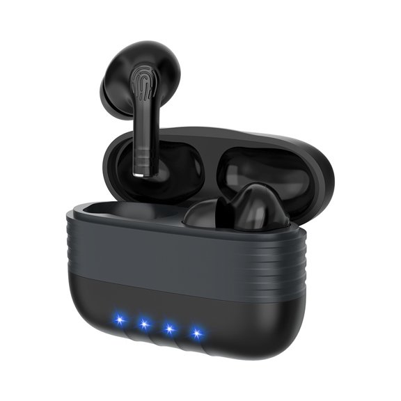 Wireless Earbuds,Bluetooth 5.0 C5 True Wireless Earbuds Stereo Sound IPX7 Waterproof Bluetooth Earbud with Charging Case,Built-in Mic CVC 8.0 Noise-Cancelling Headset,Black