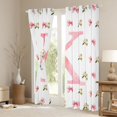 thumbnail image 3 of Homewish Girl Personalized Gifts Blackout Curtains Set of 2 (52x84 Each),Pink Latter K Window Curtains,Kawaii Bowtie Flower Curtains and Drapes For Kids Teens,Lightweight Room Decoration, 3 of 6