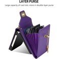 thumbnail image 2 of Phone Case for Samsung Galaxy Z Flip 5 5G 2023 Wallet Cover with Credit Card Holder Zipper Slot Shoulder Crossbody Strap Lanyard Leather Stand Cell ZFlip5 Z5 Flip5 5Z Women Girls Purple, 2 of 14