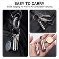 thumbnail image 3 of Small Pocket Pill Box Keychain,Portable Waterproof Pill Case Stainless Steel Travel Pill Container Keychain Pill Holder,1 x Pill Box,Silver, 3 of 7