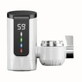 thumbnail image 1 of Tignapoo Instant Hot Water Faucet with Digital Display - 3000W, 110V, Stainless Steel Heating, IPX4 Waterproof, Energy Efficient, Space-Saving Design, 1 of 7