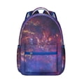 thumbnail image 1 of Galaxy Sci-fi Lovers Students Backpack Space Geek Outer Space School Bag with Starry Night Nebula Cosmic Design, Adjustable Straps, Lightweight and Durable for Students, 1 of 6