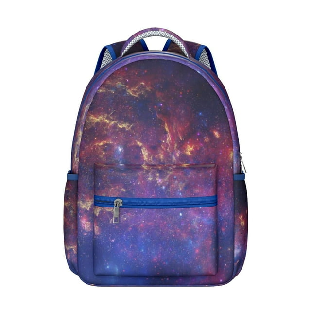 Galaxy Sci-fi Lovers Students Backpack Space Geek Outer Space School Bag with Starry Night Nebula Cosmic Design, Adjustable Straps, Lightweight and Durable for Students
