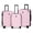 Set-Pink, variant on New York Xpress 3-Piece Hardside Luggage Set, Lightweight Expandable Spinner Suitcase with TSA Lock, 20"/24"/28", Milk White - WD576