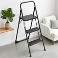 thumbnail image 1 of Step Ladder Step Stool Folding Step Stools for Adults with Handgrip & Slip Sturdy and Wide Pedal lbs MultiUse for Household & Office (Matte ), 1 of 7