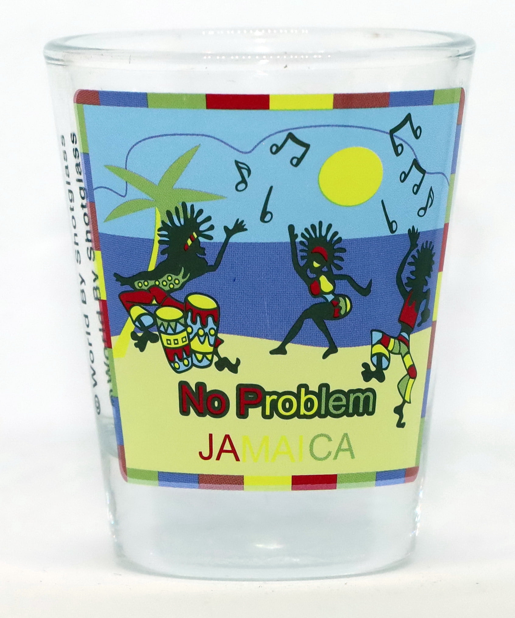 Jamaica No Problem Beach Dancing Caribbean Shot Glass - Walmart.com