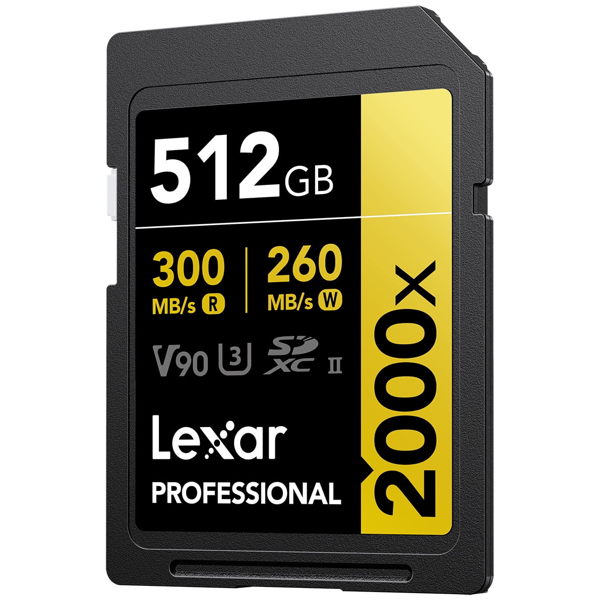 Lexar GOLD Series Professional 2000x 512GB UHS-II SDXC Memory Card