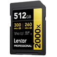 thumbnail image 2 of Lexar GOLD Series Professional 2000x 512GB UHS-II SDXC Memory Card, 2 of 3
