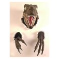 thumbnail image 3 of Velociraptor Statue Wall Resin Mount Dinosaur Head Sculpture Wall Hanging Ornament for Indoor and Ou, 3 of 5
