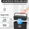thumbnail image 3 of Paper Shredder for Home Use,5 Sheets Small Crosscut Paper Shredder,P-4 Security Level with 2.38-Gallon Basket, 4-Mode Design-Durable & Fast and Jam Proof for Home Office Utilization, 3 of 10