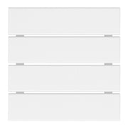 WestinTrends Outdoor Side Table, All Weather Poly Lumber Adirondack Small Patio Table Square End Table for Pool Balcony Deck Porch Lawn Backyard, White