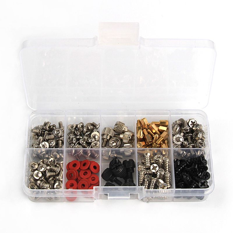 SJENERT 228pcs Personal Computer Screws Standoffs Assortment Kit for