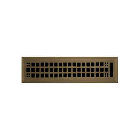 

Signature Hardware 929150-2-12 Mission Brass Floor Register - Brass
