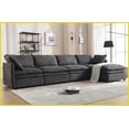 thumbnail image 4 of Modern Minimalist 105.5'' Curved Sofa with 2 Pillows – Point-Shaped Corduroy Upholstery for Living Room, No Assembly Required, 4 of 25