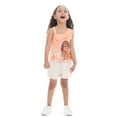 thumbnail image 6 of Moana Toddler Girls Ruffle Graphic Tank Top and Shorts with Pom Pom Trim, 2-Piece Set, Sizes 12M-5T, 6 of 6