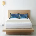 thumbnail image 6 of Yayeee Pillowcase Queen Size Set of 2 Satin Wrinkle Resistant Pillow Case, Floral Occean, 6 of 8