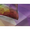 thumbnail image 3 of Ambesonne Colorful Quilted Coverlet 3 Pcs, Geometry Shape Polygon, Queen Size, Multicolor, 3 of 4