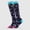 Blue, variant on Women's Nylon Compression Socks, Cute Cartoon Animal Print Knee High Socks, Light Support for Travel, Sports, Nurse. Multicolor M