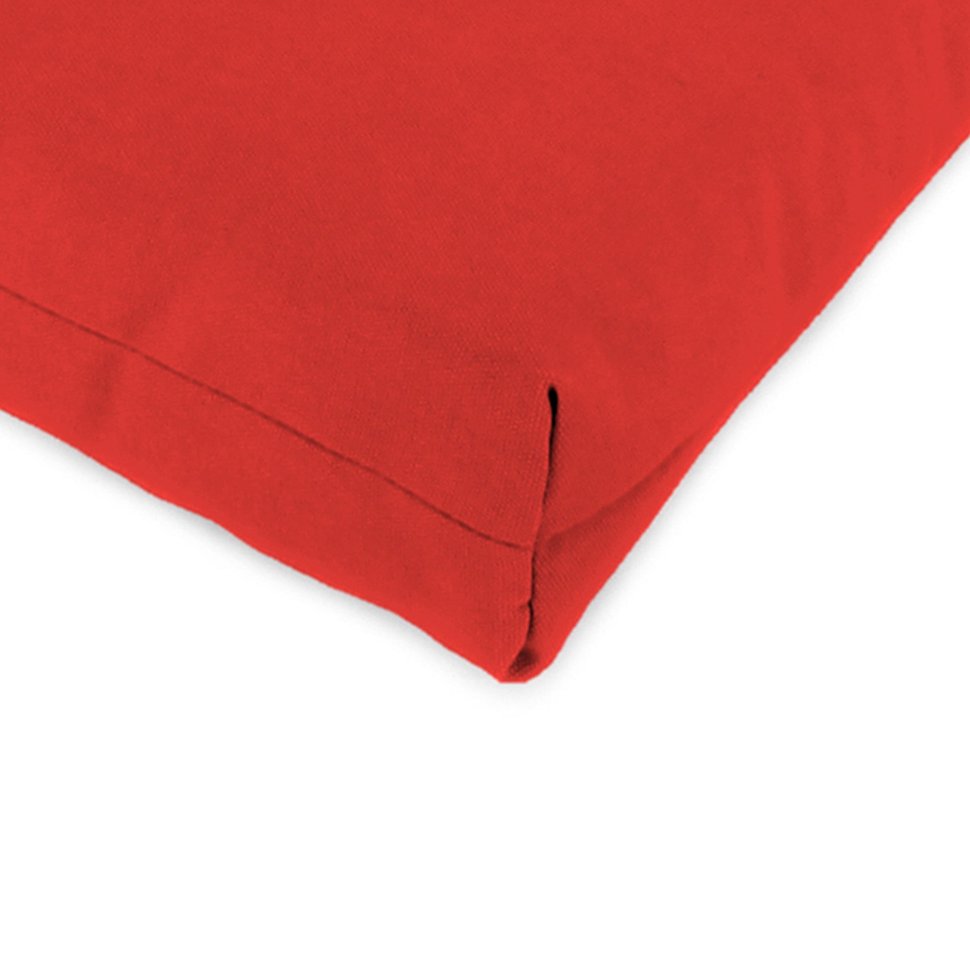 Jordan Manufacturing 42" x 20" Sangria Red Solid Rectangular Outdoor Chair Cushion with Ties and Hanger Loop
