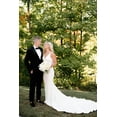 thumbnail image 4 of Vestido de novia SHANDUAO Simple Boho con cuello en V Sirena Satinado 2025, 4 of 5