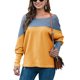 thumbnail image 1 of Sudadera de manga larga con hombros descubiertos, informal, holgada, de moda, para mujer, gris, amarillo, XXL, 1 of 6