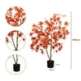 thumbnail image 2 of 2pcs 4ft/5ft/6ft Artificial Maple Trees, Autumn Realistic Maple Tree In Pot, Artificial Maple Fall Tree For Thanksgiving Harvest Party Home Decoration, 2 of 8
