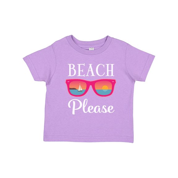 Inktastic Beach Please Sunglasses Girls Toddler T-Shirt