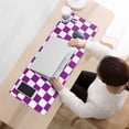 thumbnail image 3 of Orange Retro Chess Board Desk Mat - Gaming Mouse Pad with Non-Slip Base & Durable Stitched Edges, Extra Large for Office, Computer, Keyboard - 31.5x11.8in., 3 of 7