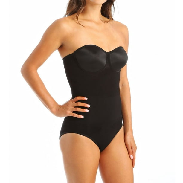 Women's Body Wrap 44003 The Strapless Pinup Bodysuit with Bra Cup