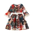 thumbnail image 1 of LNMQLPDBS Long Sleeve Denim Dress for Girls Little Girl Christmas Outfit Girls 5t Clothes Couples Gift Gifts for 12 Year Old Girl Gifts Her Under 25, Red 6-7 Years, 1 of 6