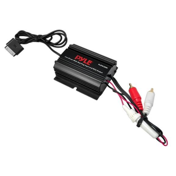 PYLE PLDN38RI - iPod Direct To RCA Stereo Audio Ground Loop Isolator/Audio Line Driver (30-Pin iPod Connector)