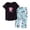 A-Sky Blue159, variant on Women’s Cozy Lightweight Pajama Set Short Sleeve Owl Print Loose Fit Casual Nightwear Sleepwear