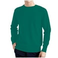 thumbnail image 4 of Afdoent Men's Crewneck Sweater Winter Long Sleeve Solid Color Casual Business Pullover Knit Top Sweater For Men, 4 of 4