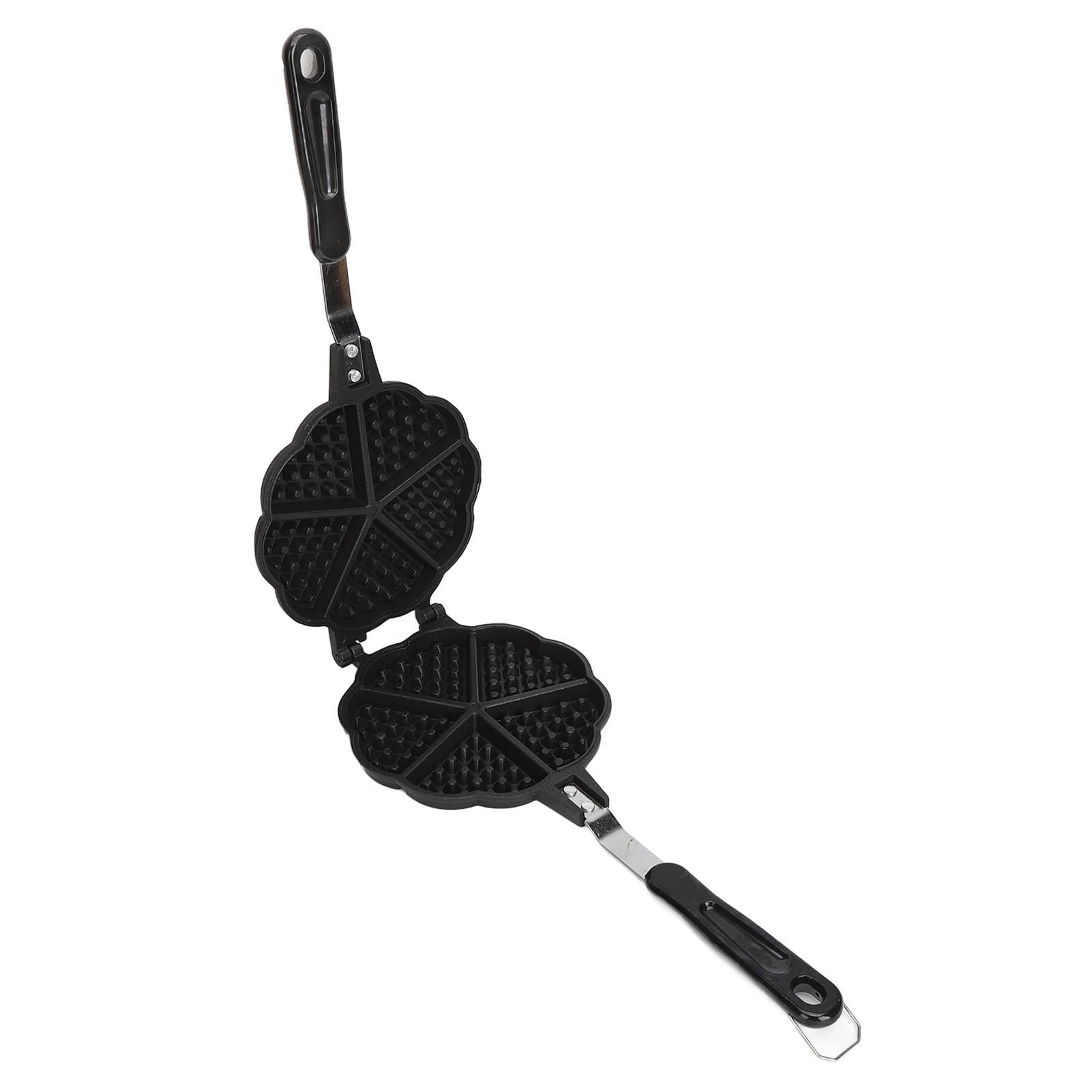 Yajisi Portable Mini Waffle Maker Pan, Aluminum Alloy Easy Clean Stovetop Waffle Skillet - 15" L x 6.7" W x 1.6" H