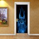 thumbnail image 2 of LKWLPD - Cubiertas decorativas para puertas de Halloween, diseño de fantasma de Halloween frente a la puerta 3D creativa, pegatinas decorativas con personalidad, para ventanas y paredes, decoración, 2 of 8