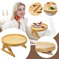 thumbnail image 1 of Ganfancp Sala de Estar Plegable Portátil Sofá Apoyabrazos Bandeja de Almacenamiento de Aperitivos Bandeja de Madera Suma Bandeja de Té Ofertas de La Semana 1X Bandeja de Almacenamiento, 1 of 7